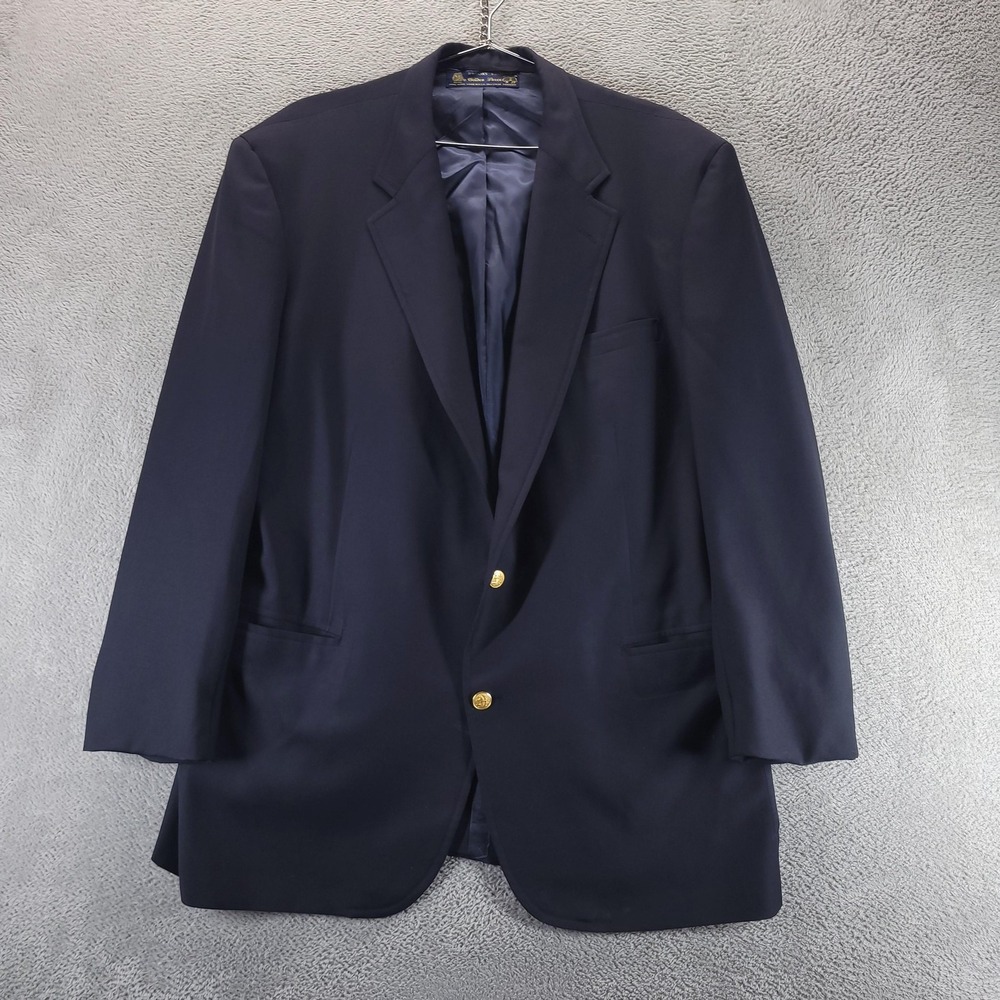 Brooks Brothers Blazer Mens 46 Navy Golden Fleece Makers Vintage 70s Wool USA